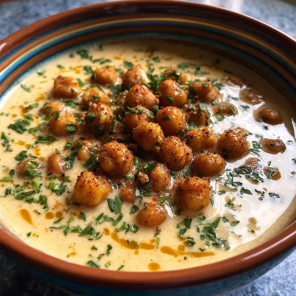 Creamy Roasted Chickpea Soup