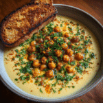 Creamy Roasted Chickpea Soup