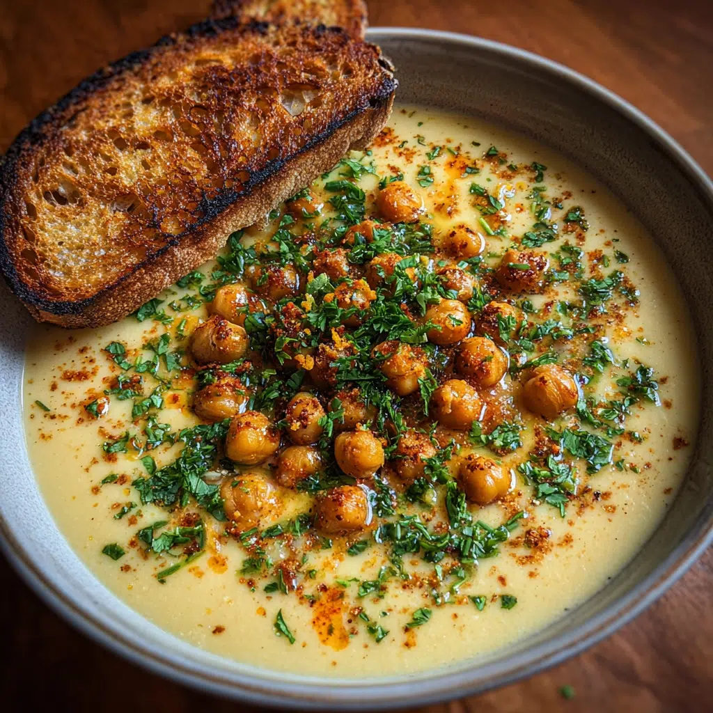 Creamy Roasted Chickpea Soup