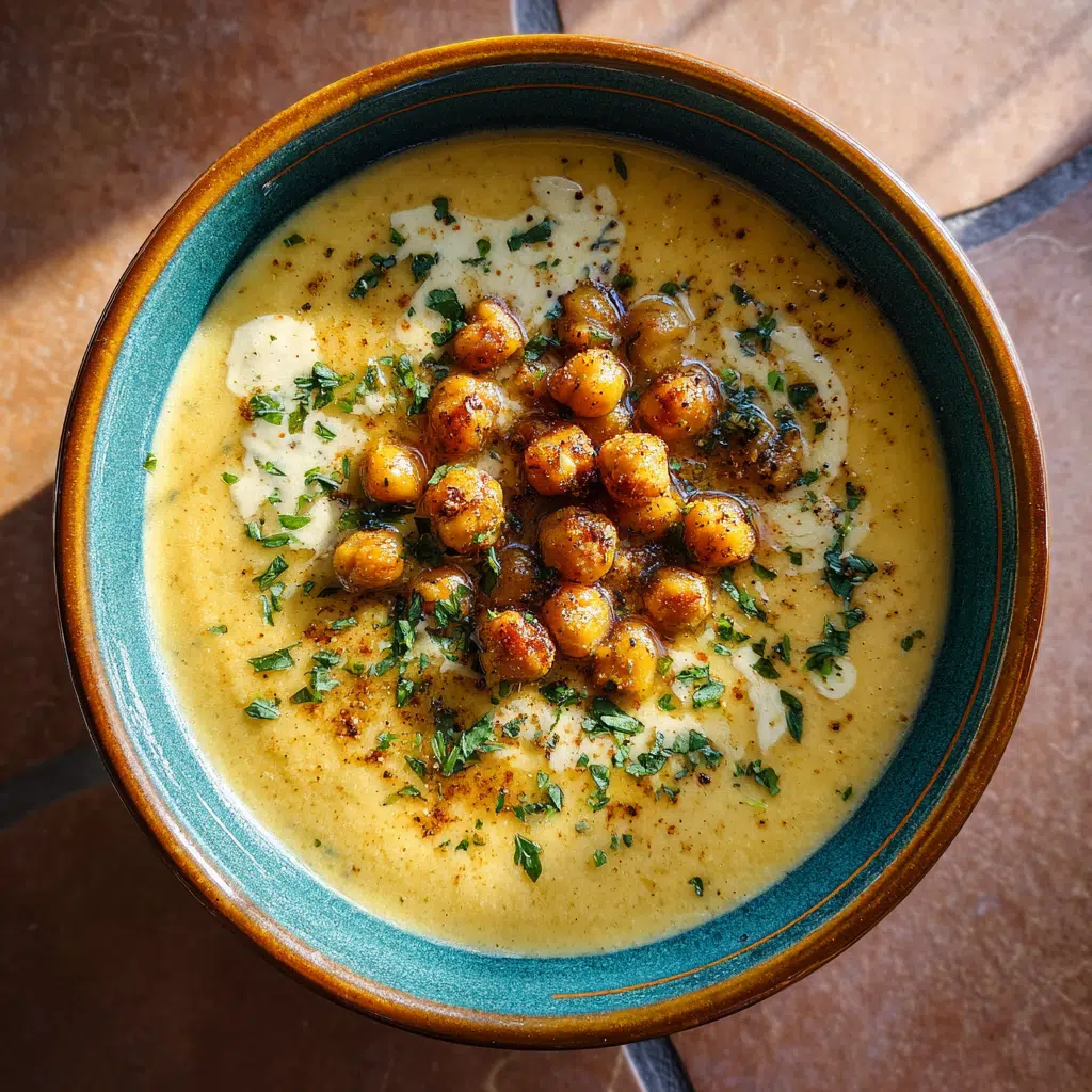 Creamy Roasted Chickpea Soup