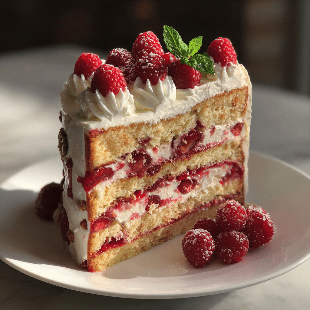 Raspberry-Filled Celebration Cake