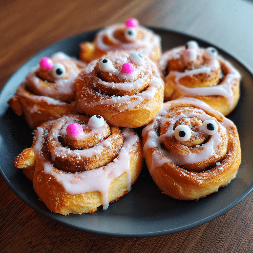 Spooky Cinnamon Rolls