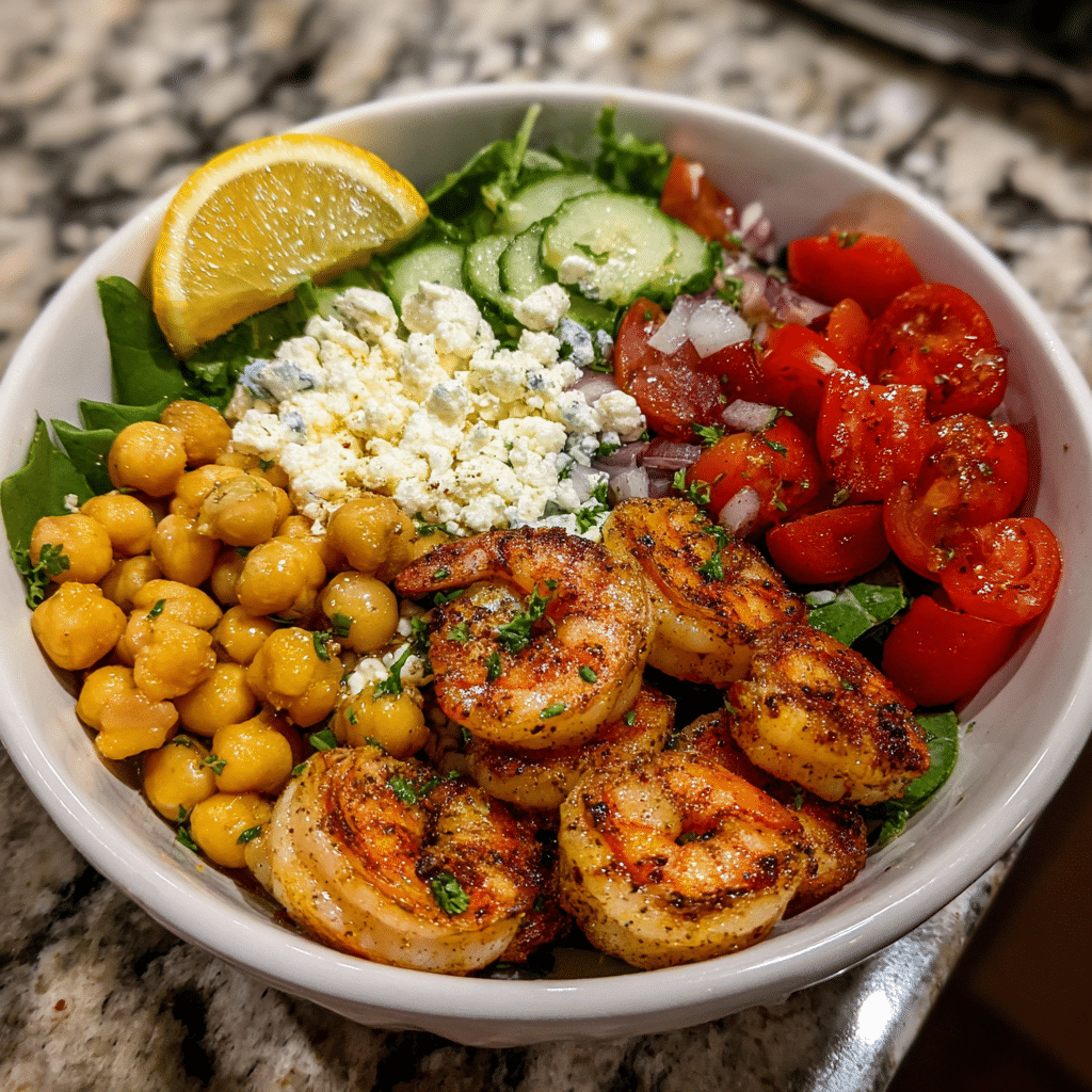 Mediterranean Shrimp Bowls