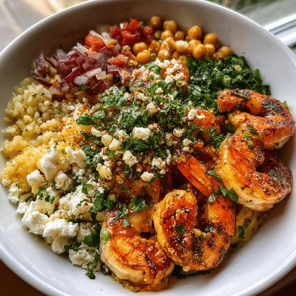 Mediterranean Shrimp Bowls