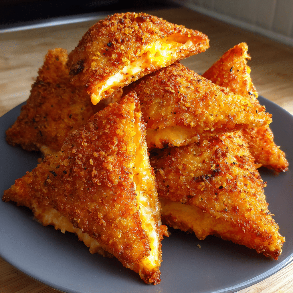 Fried Cheese Stuffed Doritos