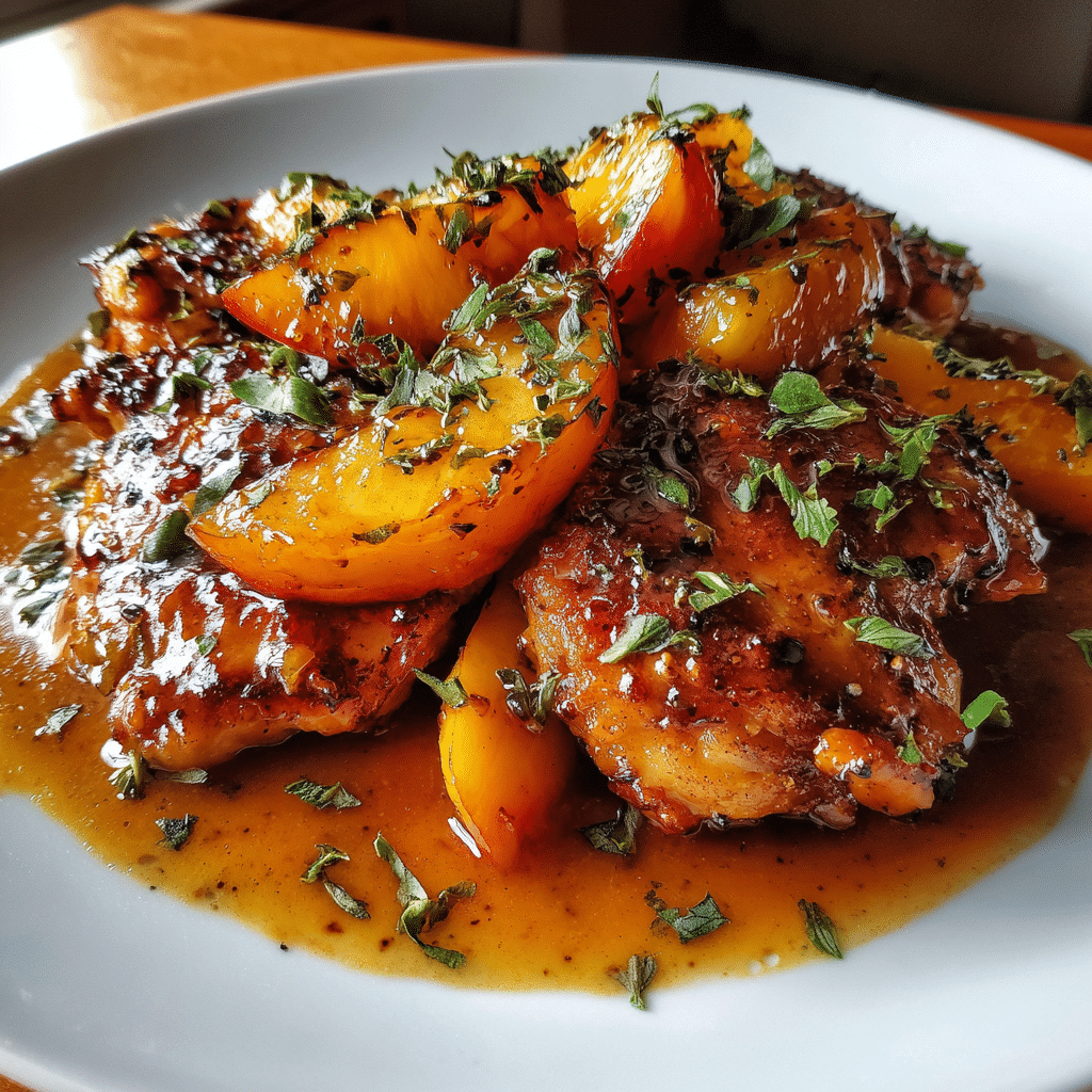 Honey Butter Peach Chicken