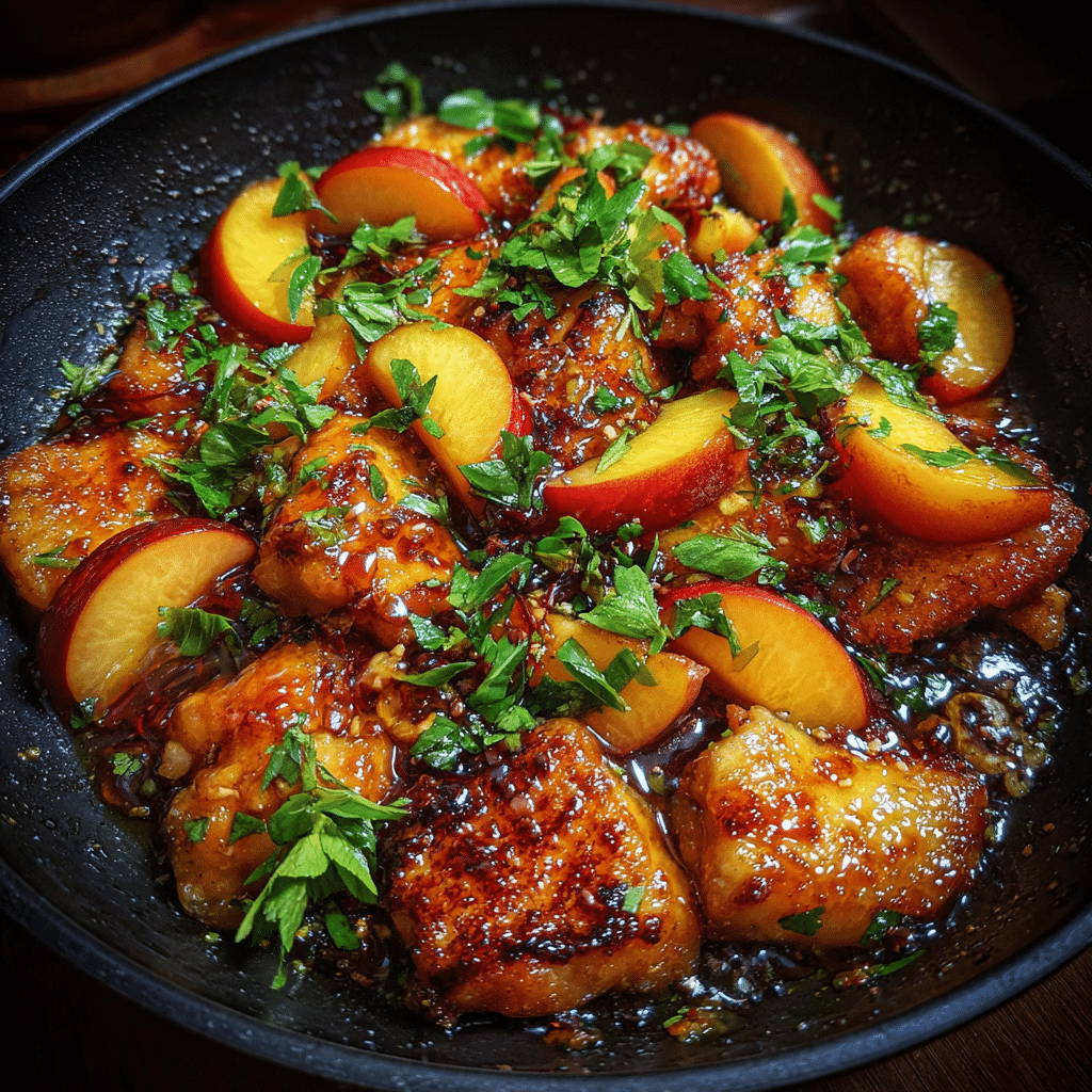 Honey Butter Peach Chicken