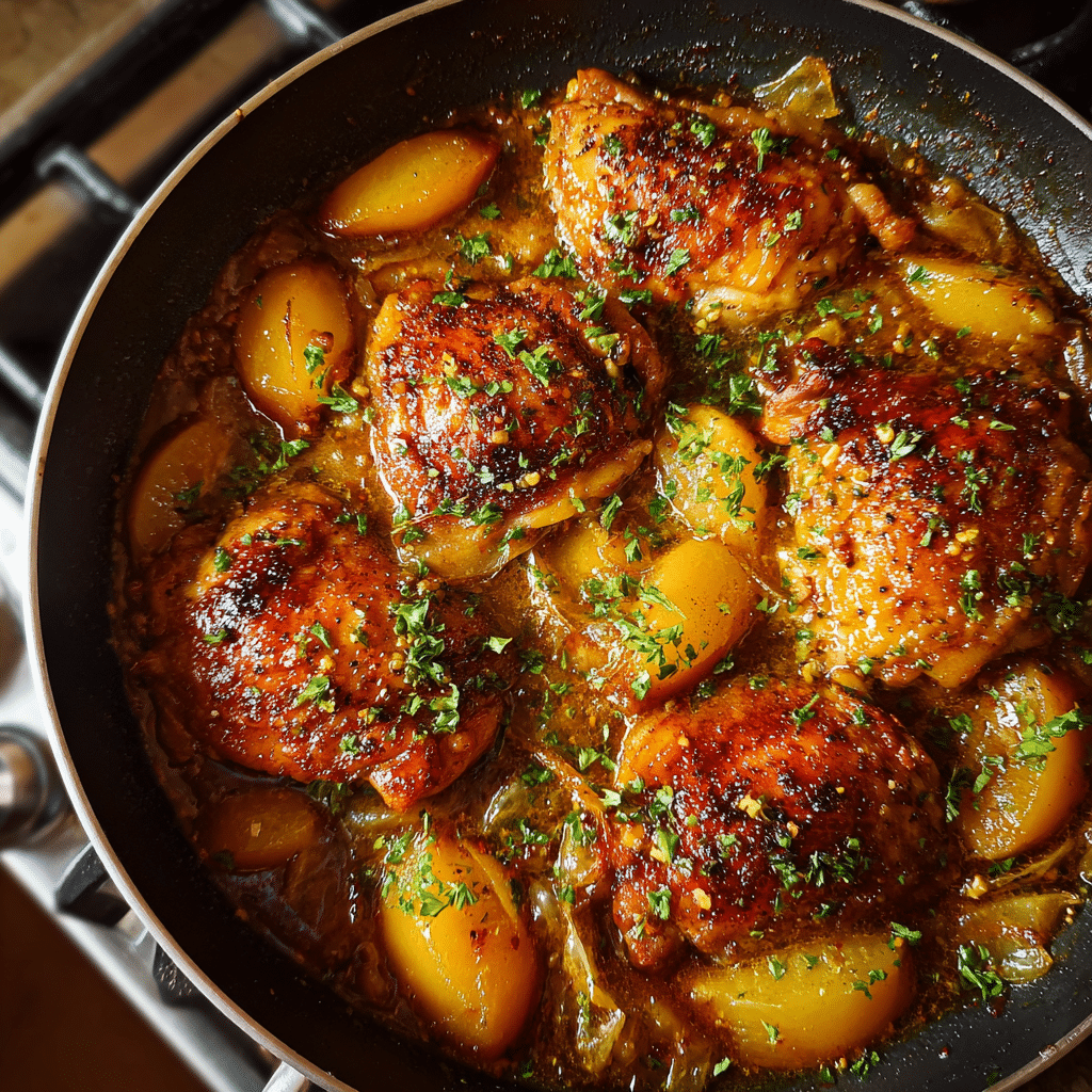 Honey Butter Peach Chicken