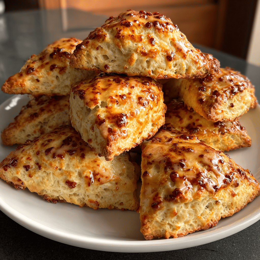 Maple Chai Glazed Scones