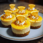 No-Bake Mini Orange Cheesecakes