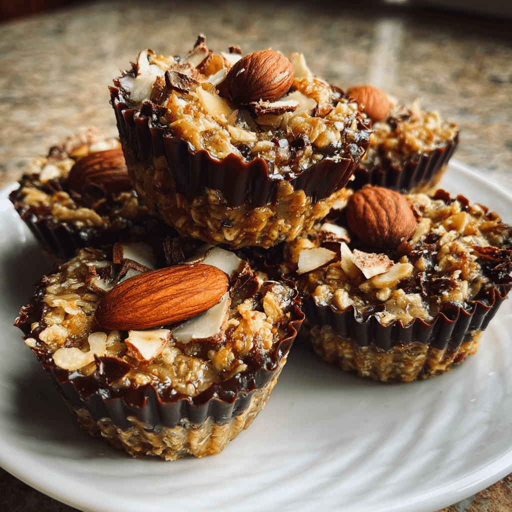 No Bake Peanut Butter Granola Cups