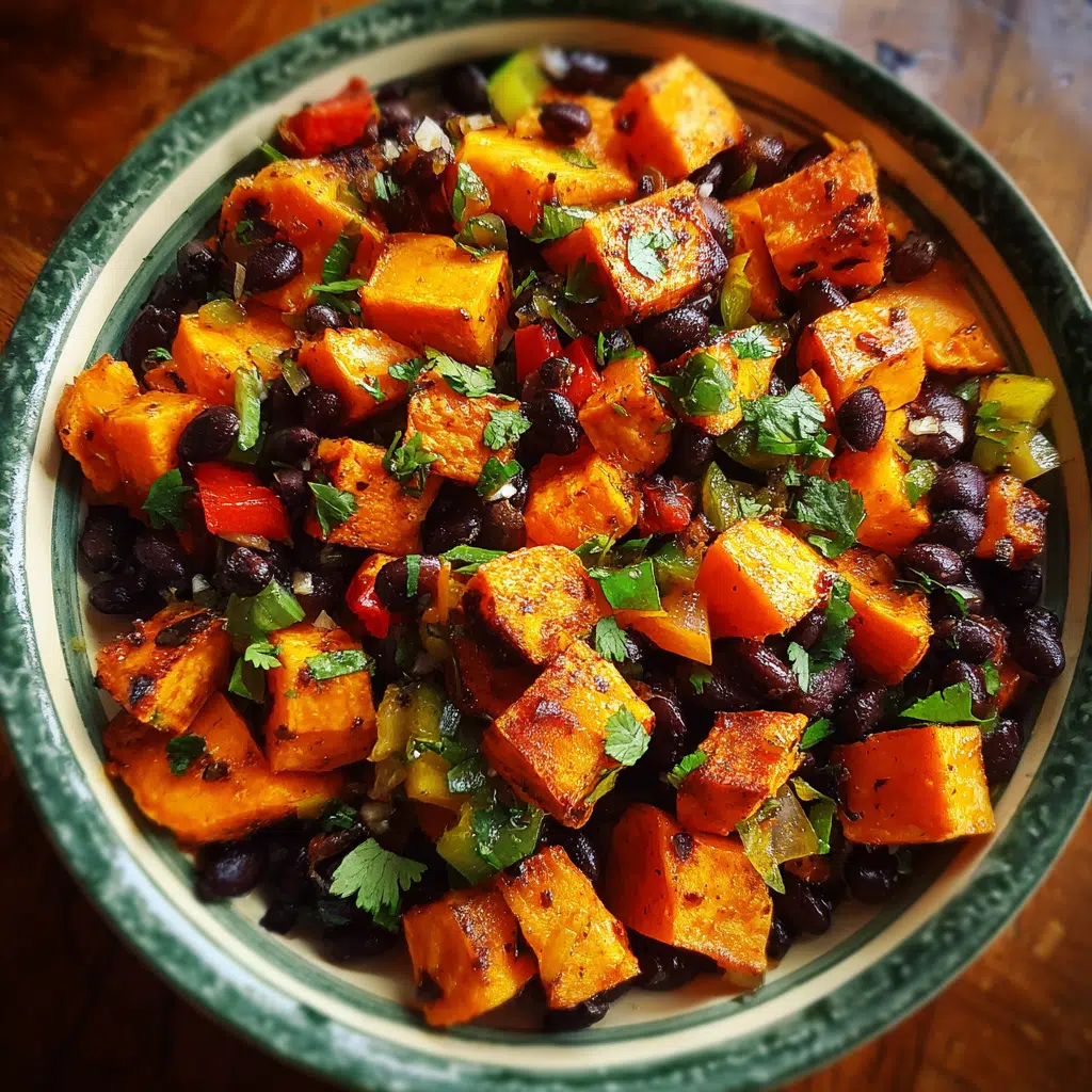 Roasted Sweet Potato Black Bean Salad