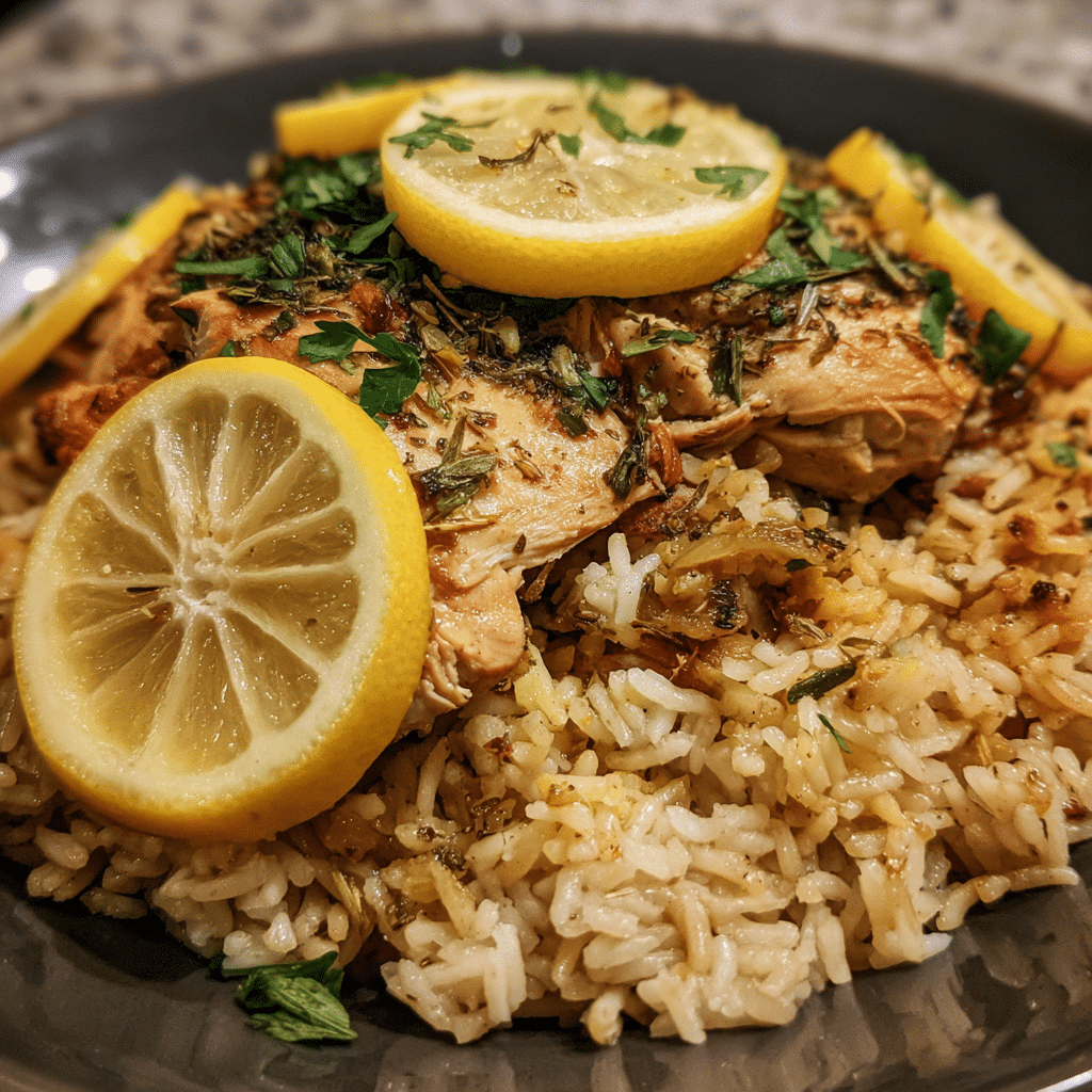 Lemon Herb Chicken and Rice