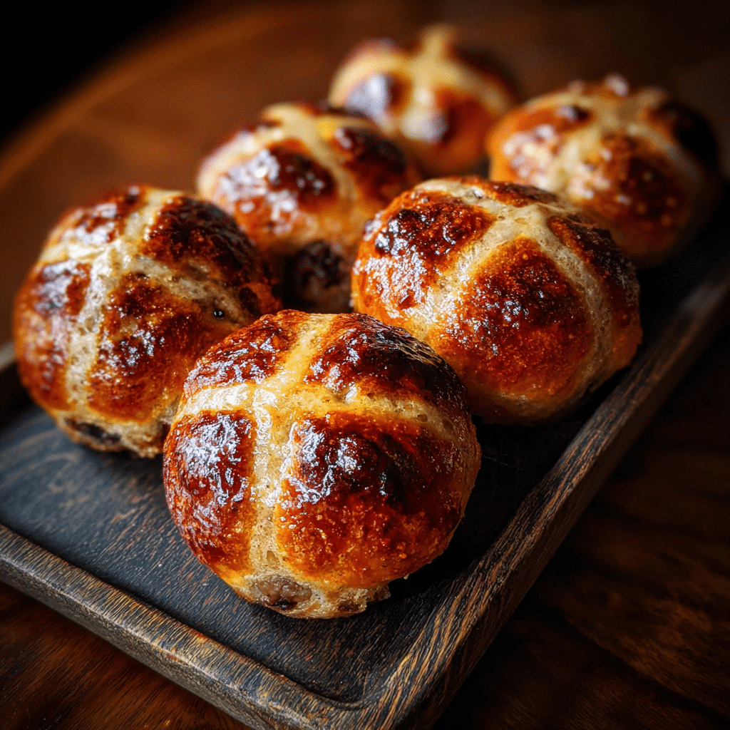 Sourdough Hot Cross Buns