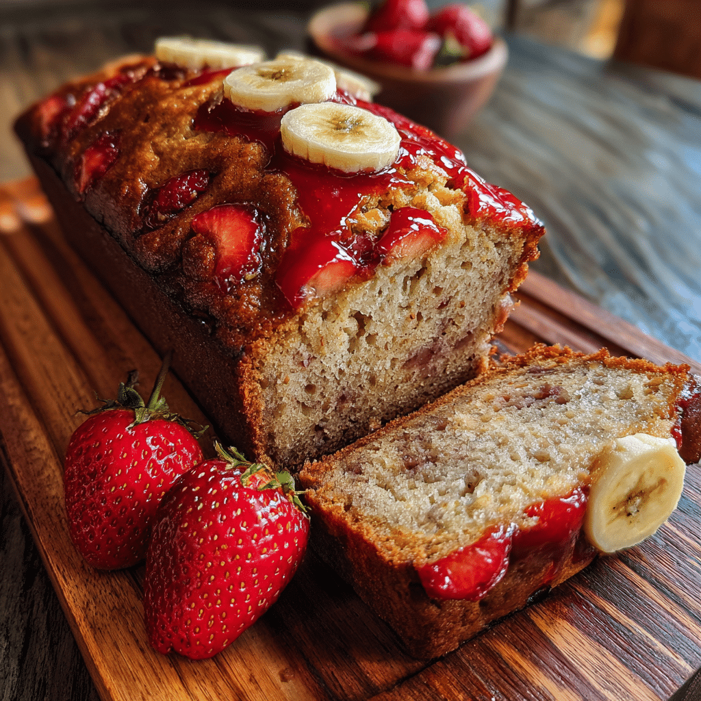 Strawberry Banana Bread
