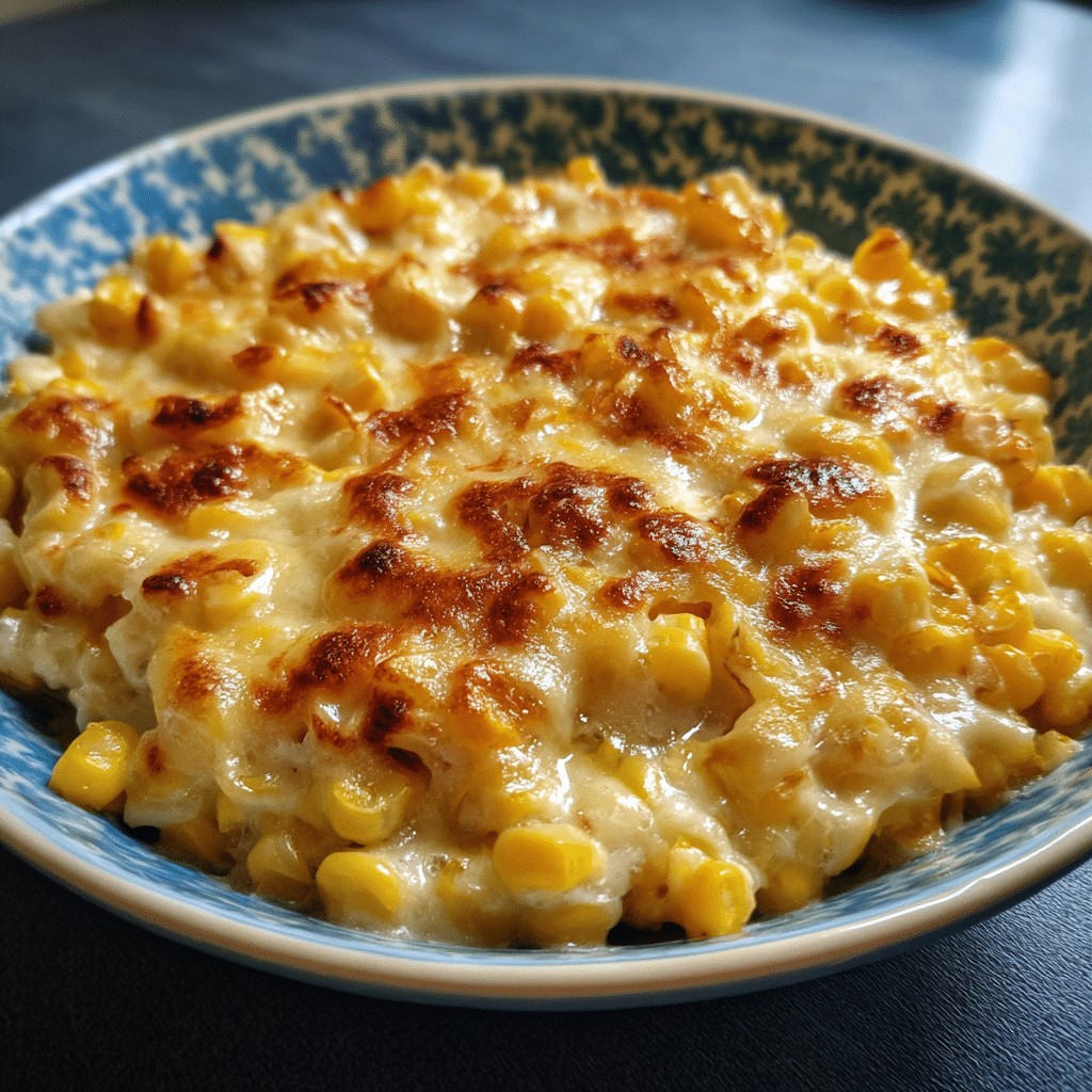 White Cheddar Baked Corn