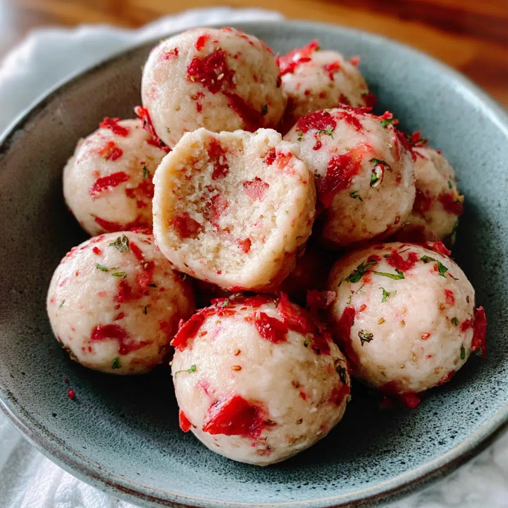 Strawberry Shortcake Energy Bites