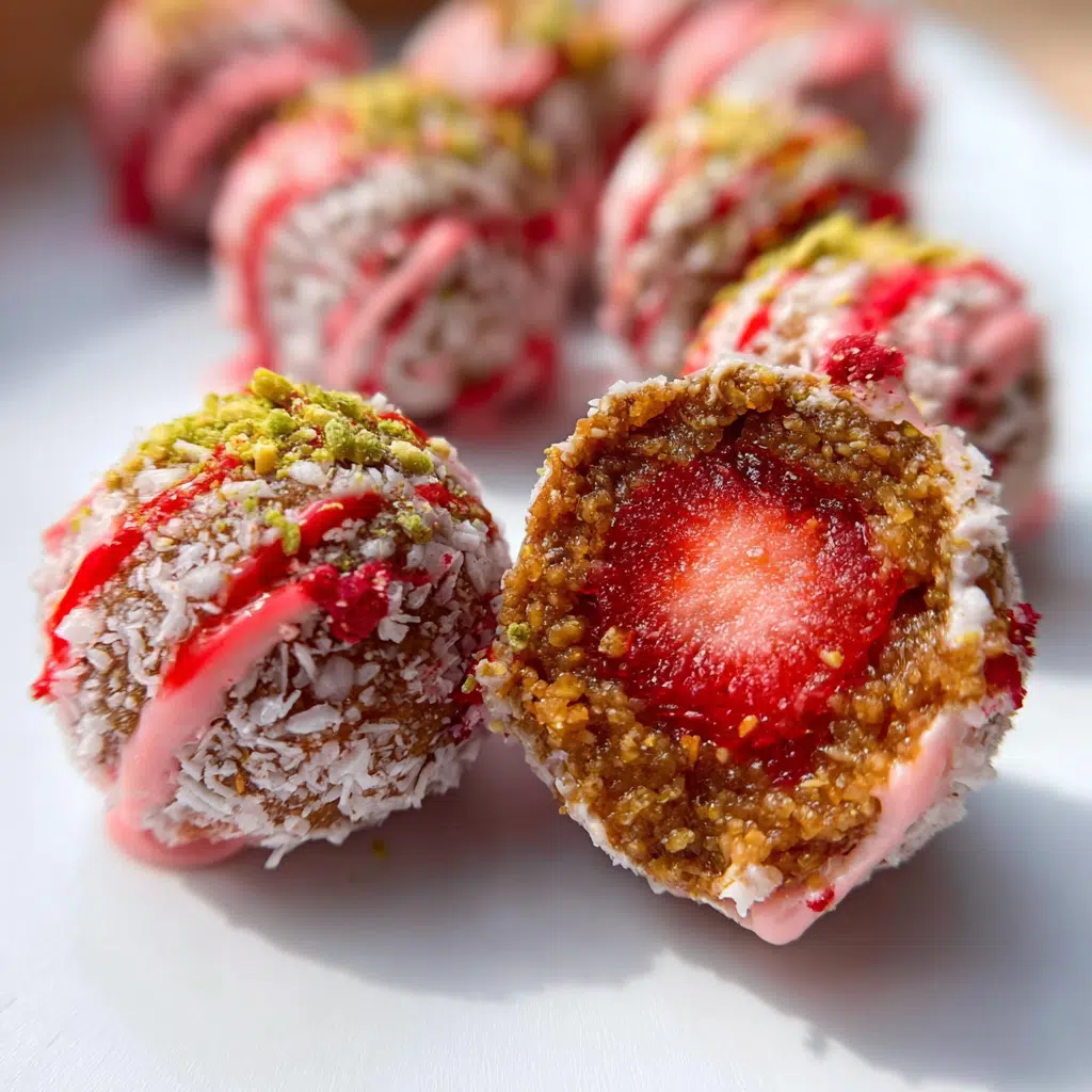 Strawberry Shortcake Energy Bites 