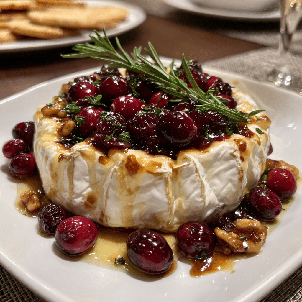 Baked Brie with Cranberries