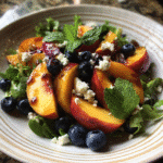 Blueberry Peach Feta Salad