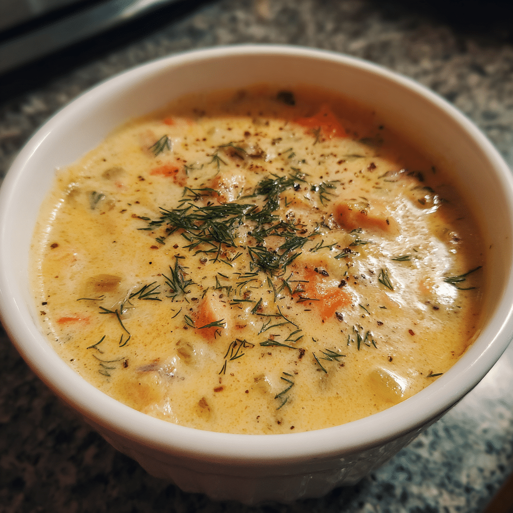 Creamy Dill Pickle Soup