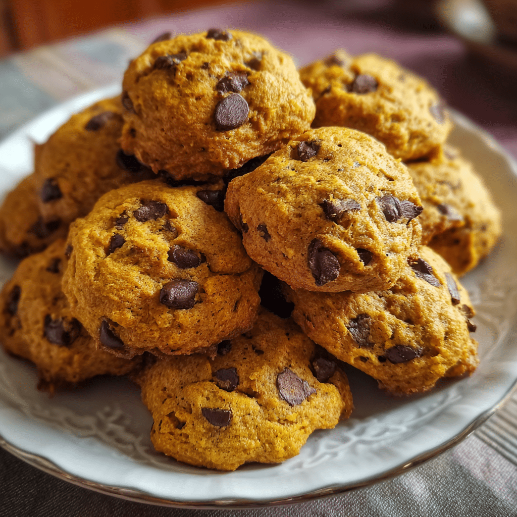 Pumpkin Chocolate Chip Cookies