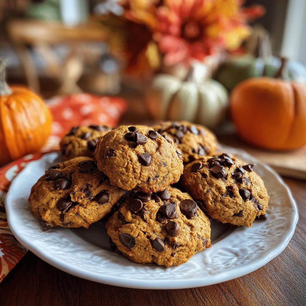 Pumpkin Chocolate Chip Cookies