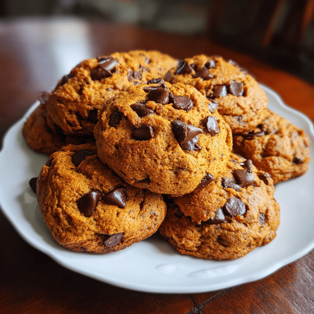 Pumpkin Chocolate Chip Cookies