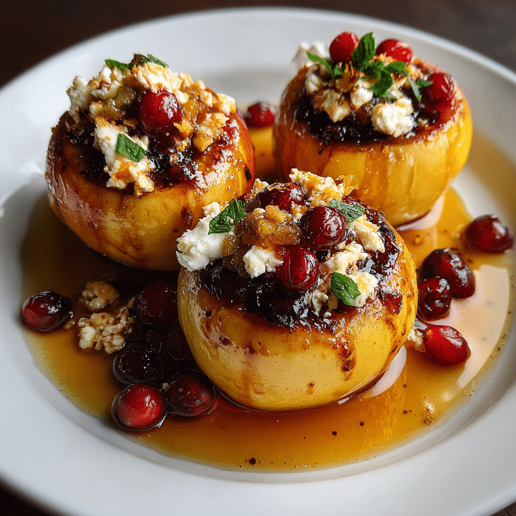 Baked Apples with Feta