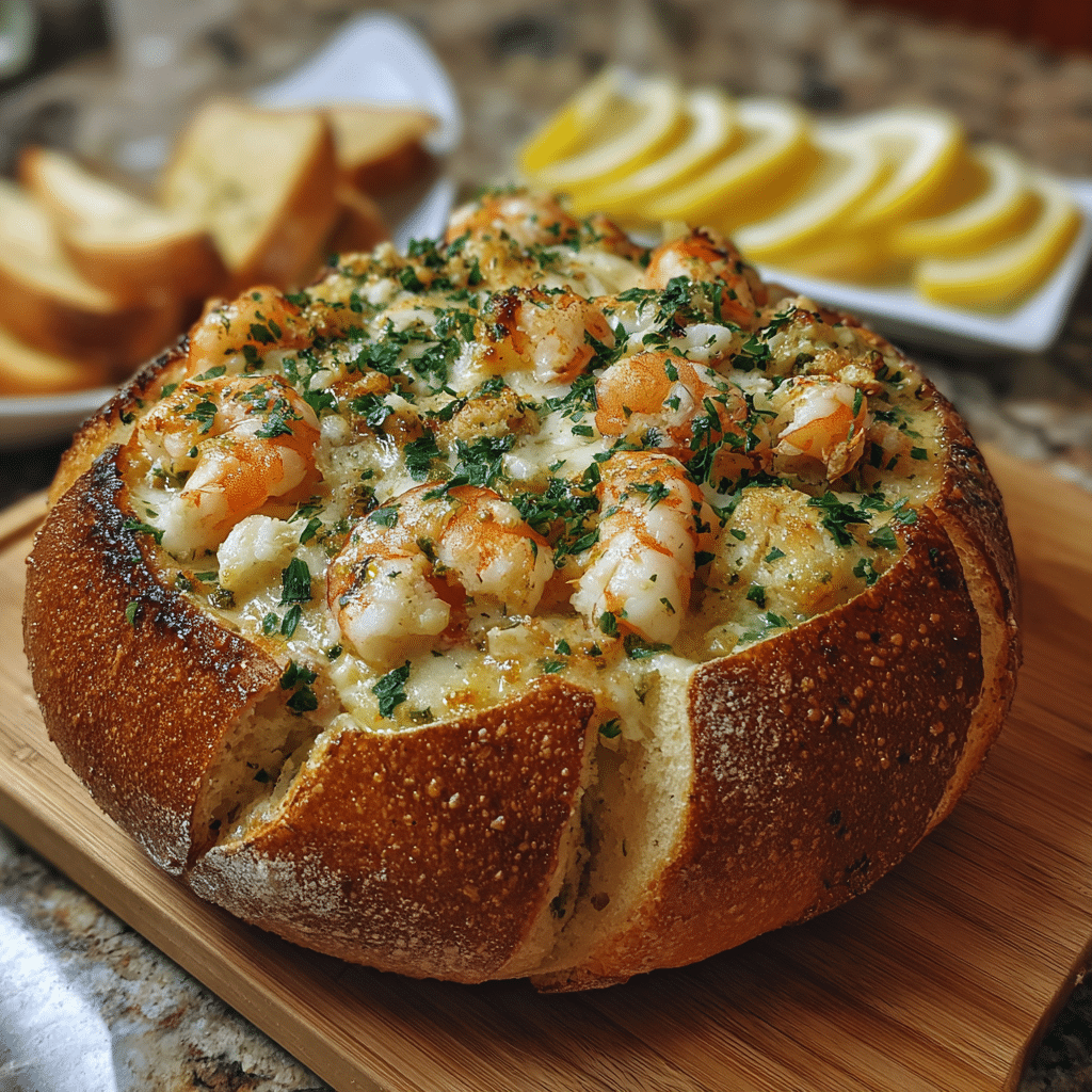 Stuffed Seafood Bread Bowl