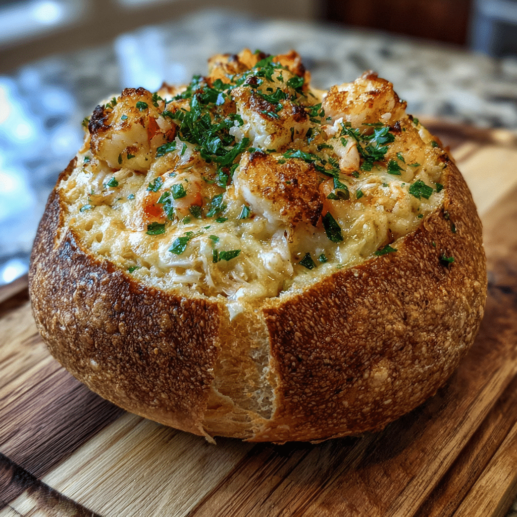 Stuffed Seafood Bread Bowl