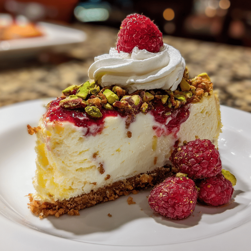 Raspberry Crunch Cheesecake