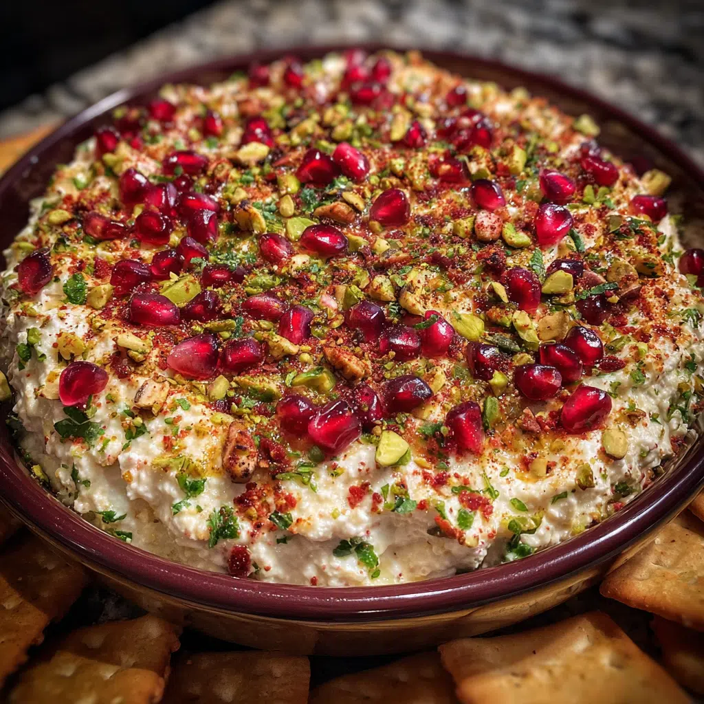 Pomegranate Pistachio Feta Dip