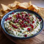 Pomegranate Pistachio Feta Dip