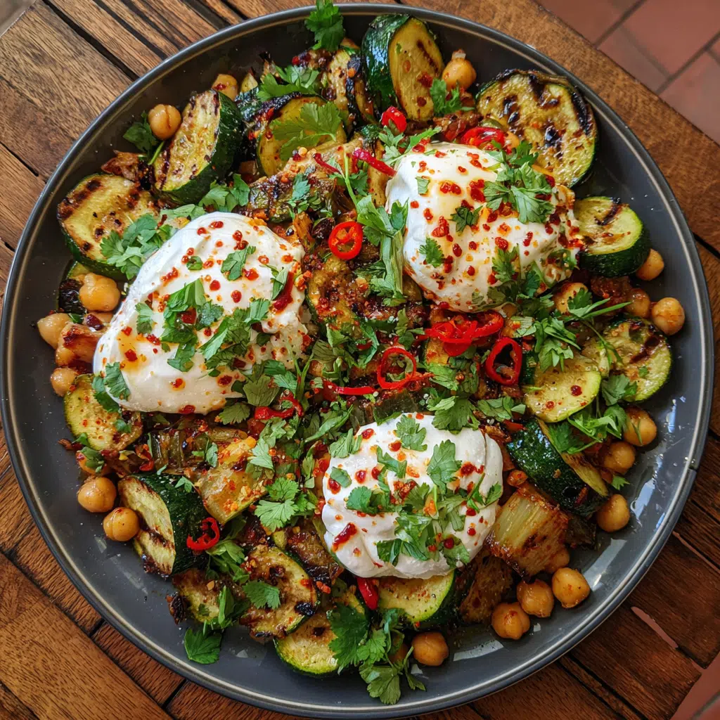 Tory Grilled Zucchini Chickpea Salad
