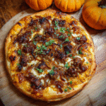 Fall-Inspired Pumpkin Pizza