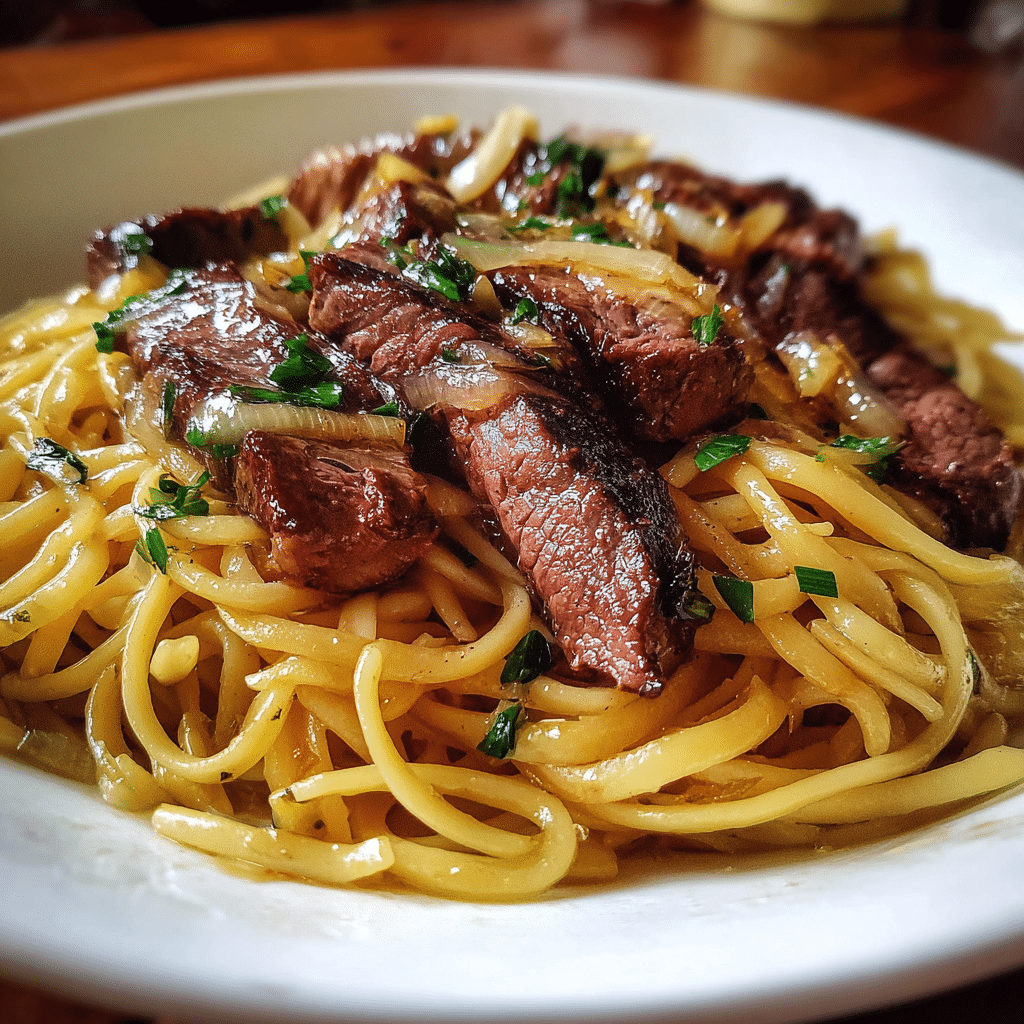 Garlic Butter Steak Noodle