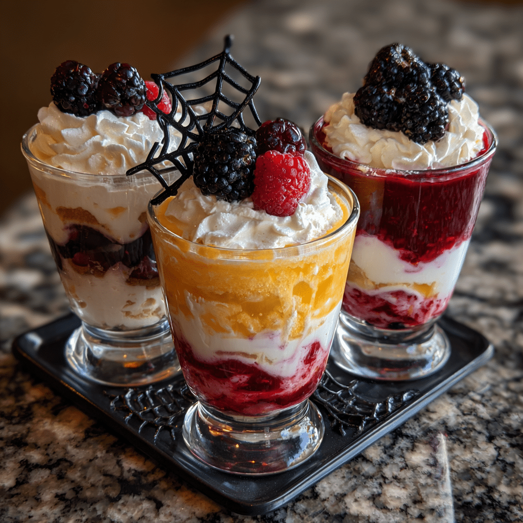 Ghostly Yogurt Parfaits