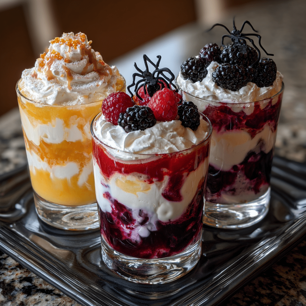 Ghostly Yogurt Parfaits