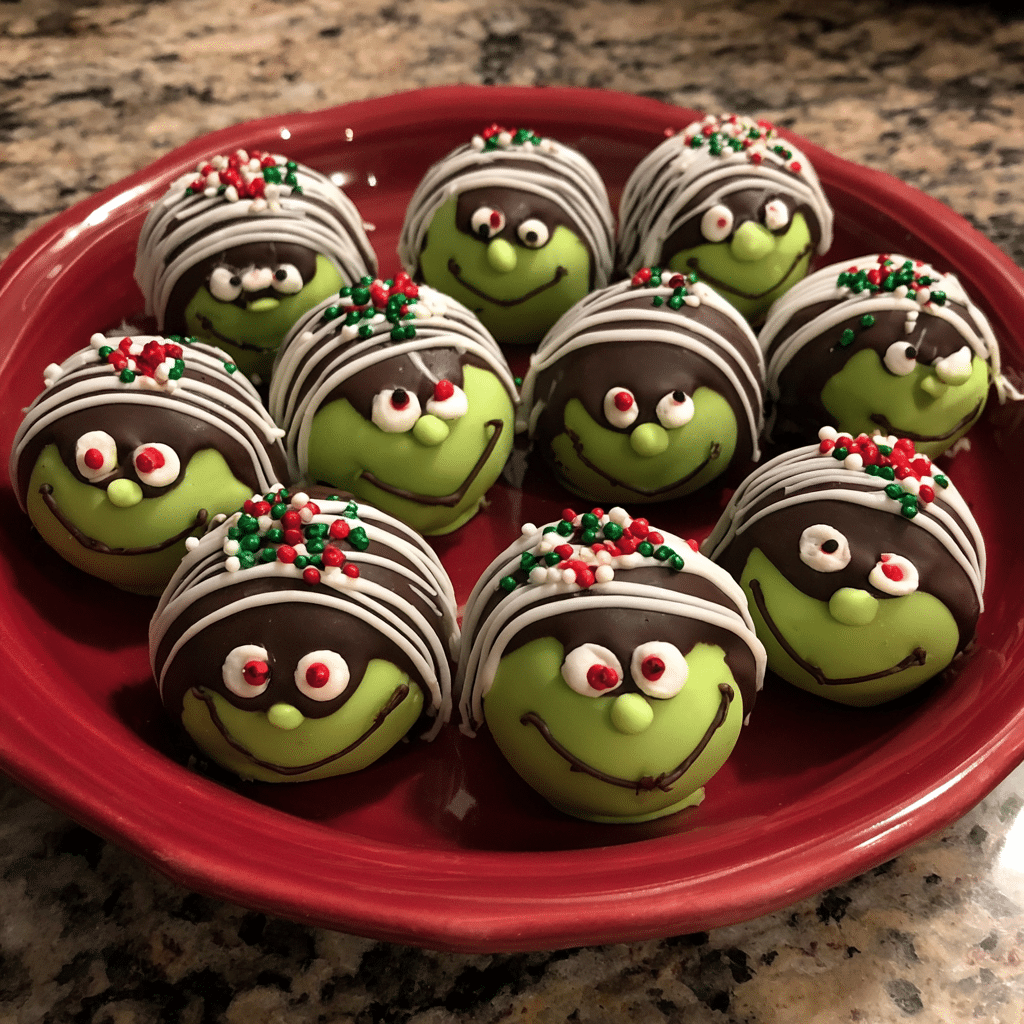 Grinch Oreo Balls