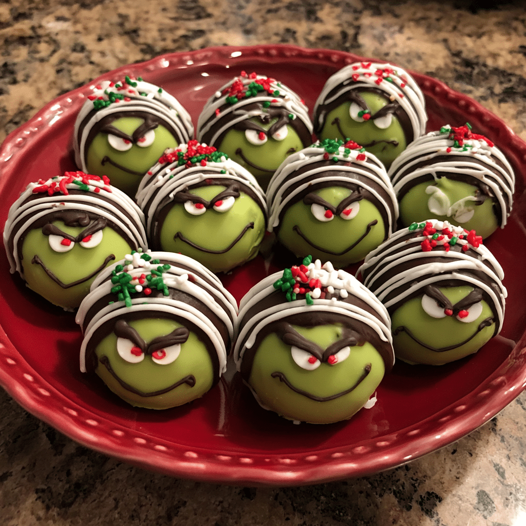 Grinch Oreo Balls