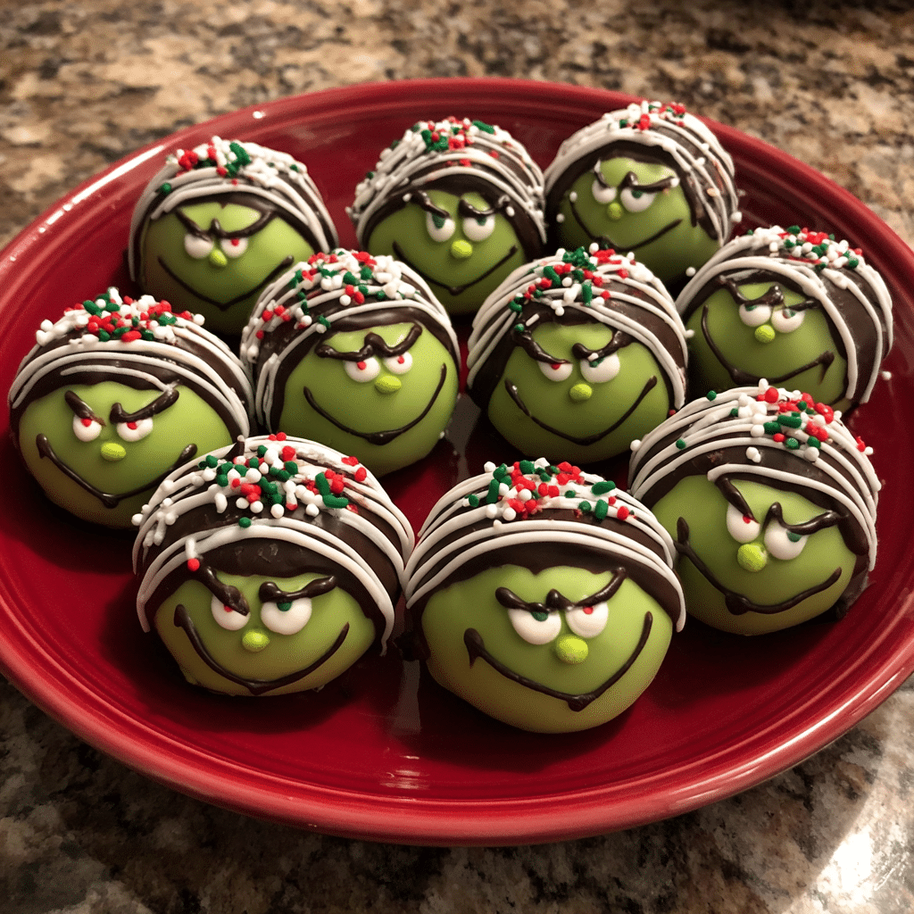 Grinch Oreo Balls