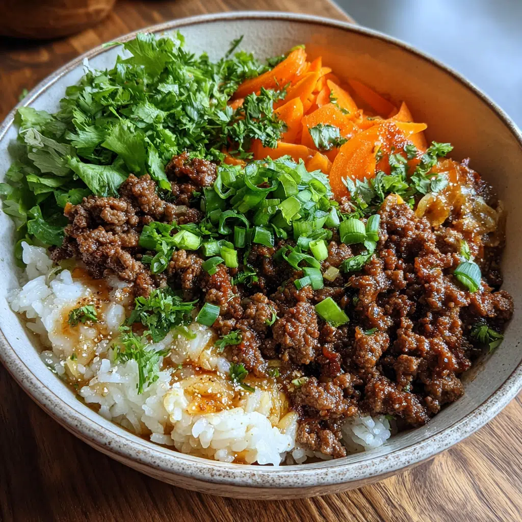 Korean Ground Beef Bowl