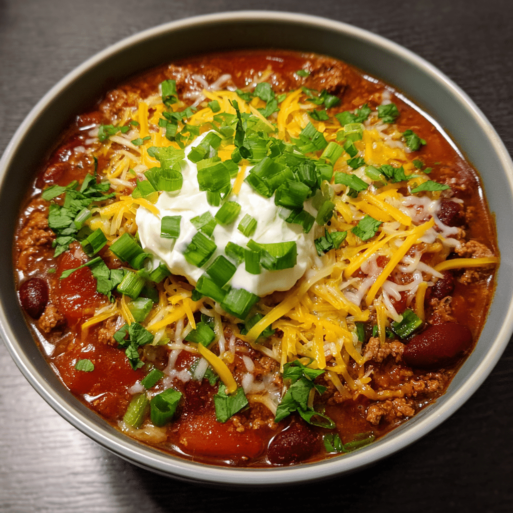 Slow Cooker Beef Chili