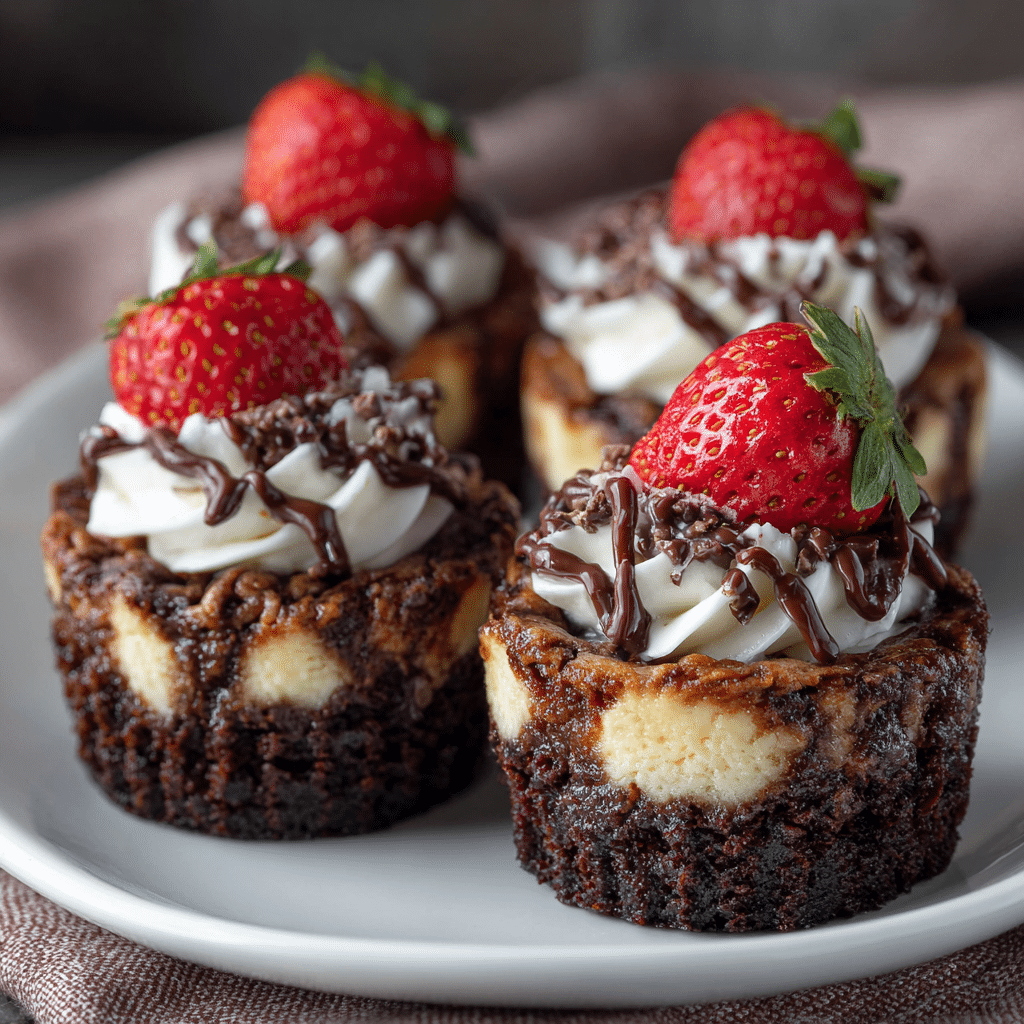Brownie Cheesecake Cups