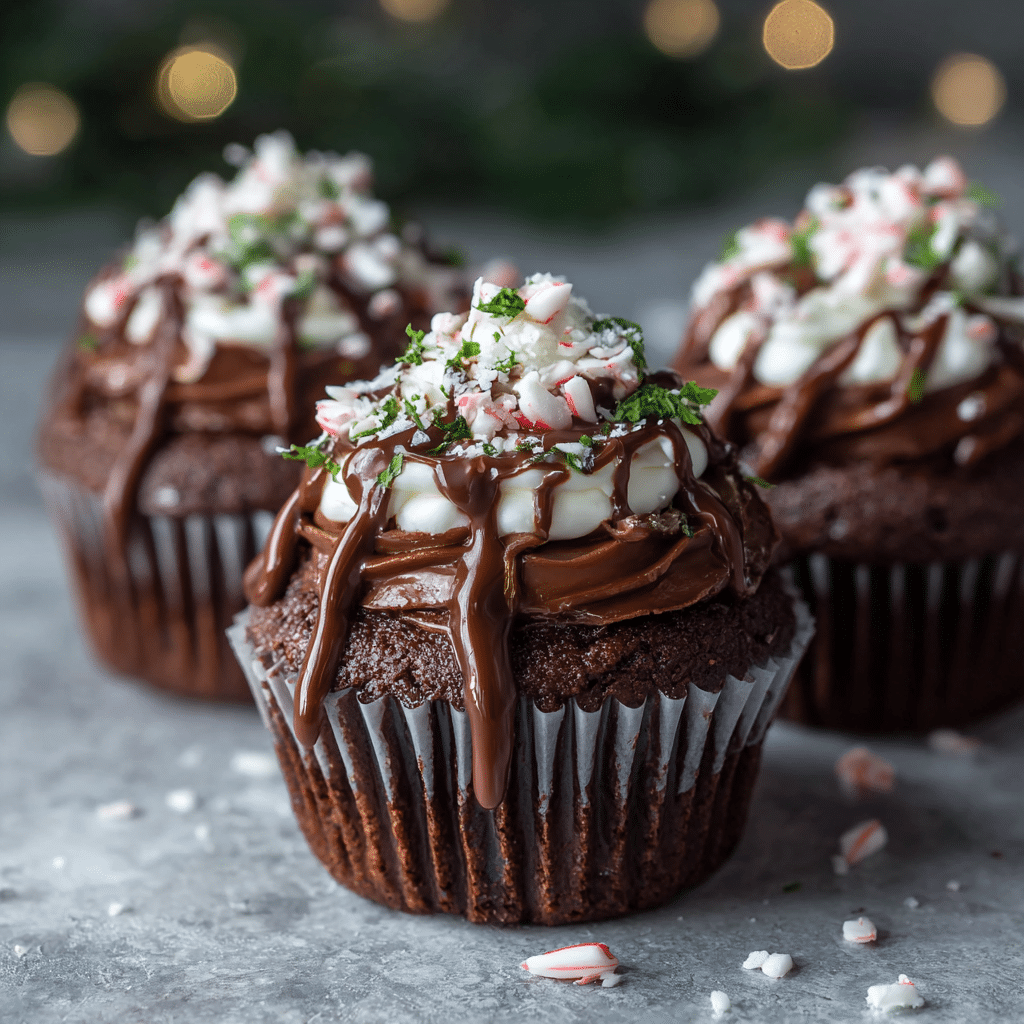 Moist Chocolate Peppermint Cupcakes