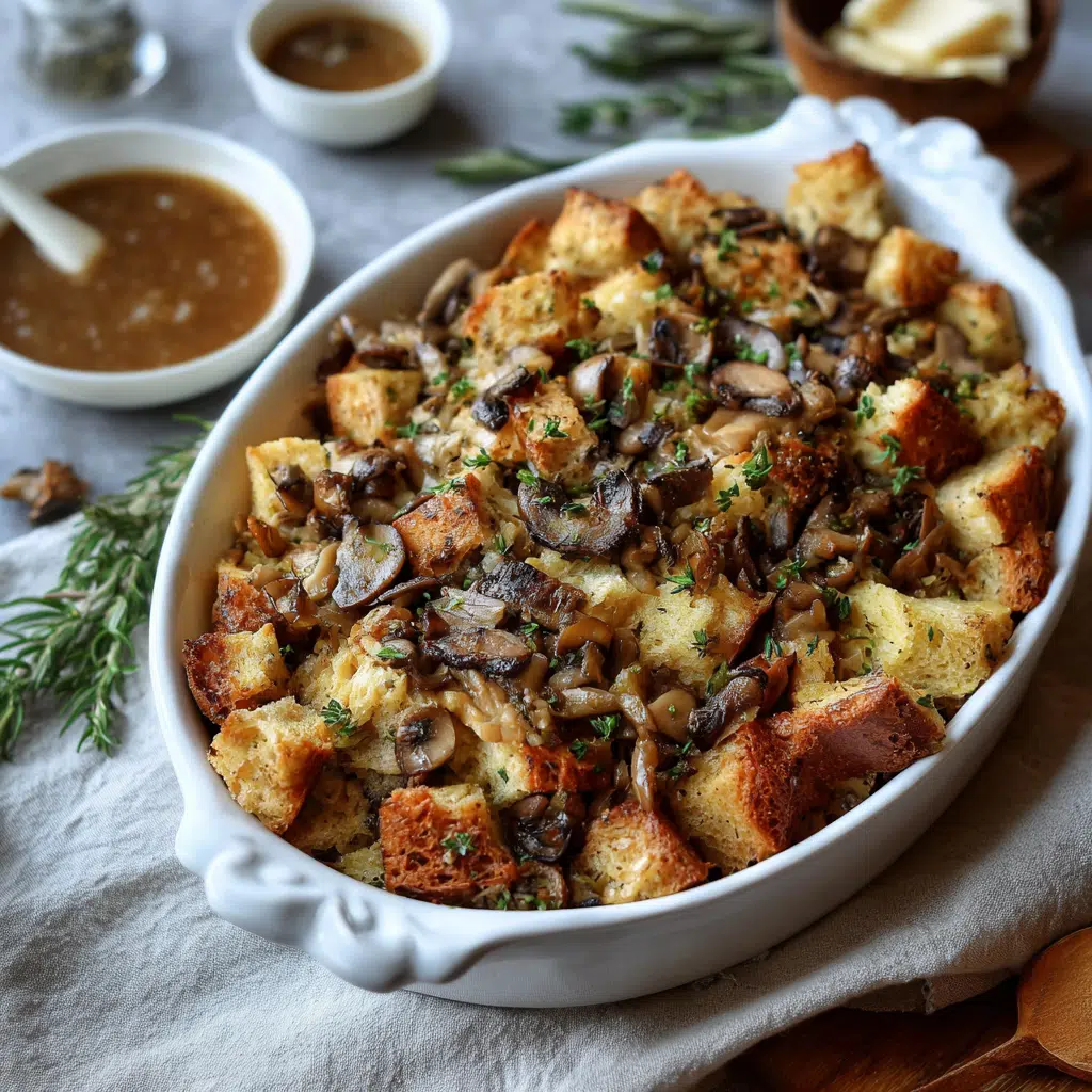 Savory Chestnut Mushroom Stuffing 