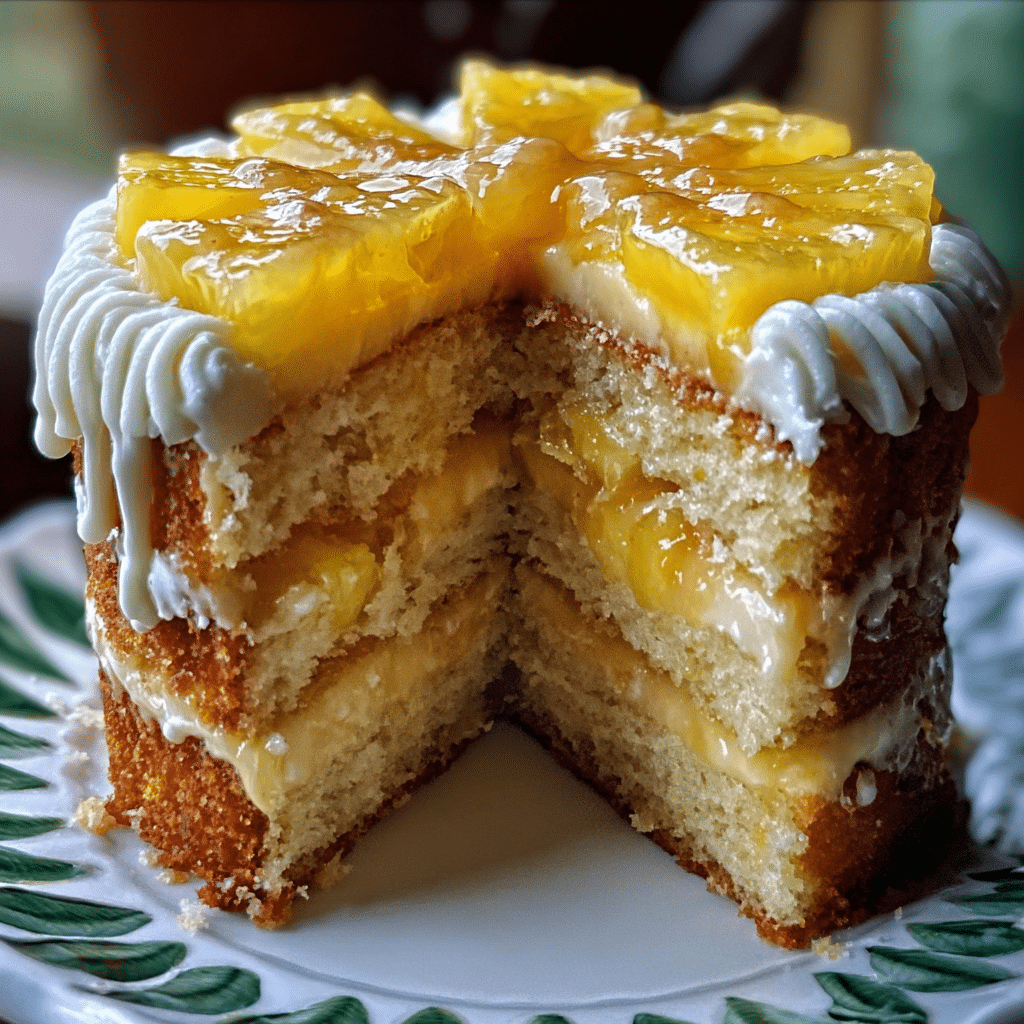 Juicy Pineapple Heaven Cake