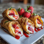 Strawberry Cheesecake Stuffed Eggrolls: Sweet Twist You'll Love!