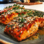 Creamy Roasted Red Pepper Salmon: Melt-in-Your-Mouth Magic!